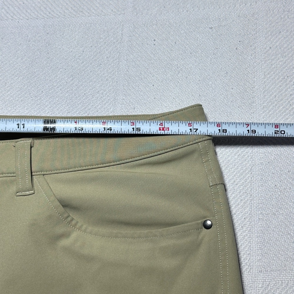 Lululemon ABC Classic Pant Mens 34x34 Warpstreme Khaki Sand Straight Leg Stretch - Picture 11 of 16